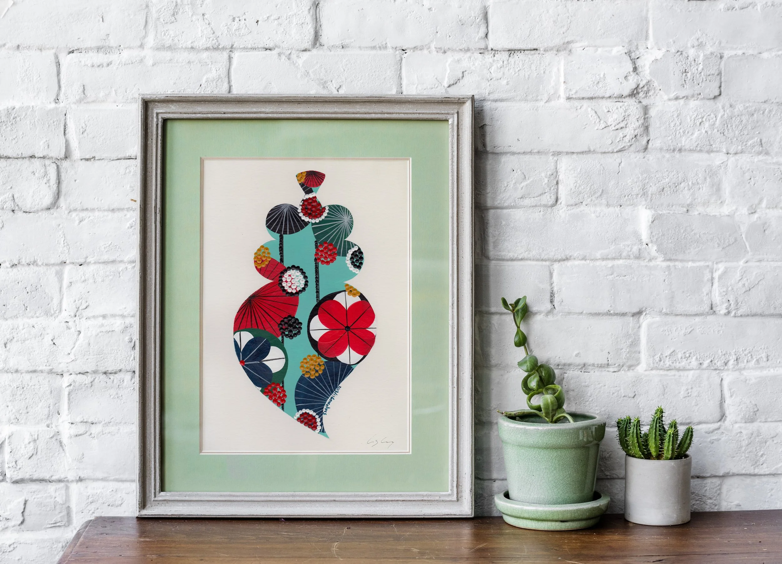 Portuguese Heart (Turquoise #2) - Fine art print by Lis Gonçalves. A modern and colourful take on a famous Portuguese icon.
