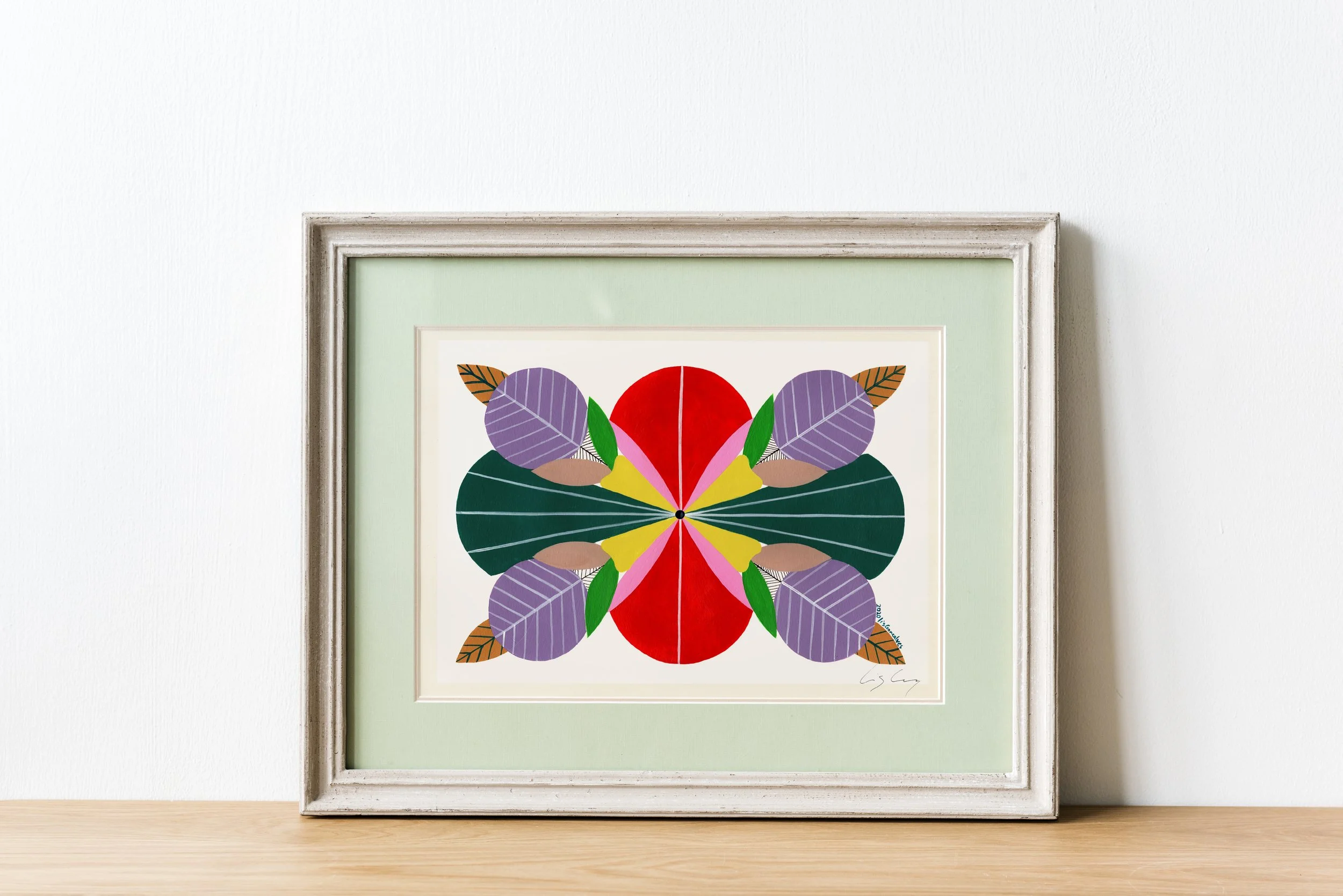 Vitality #1 - Fine art print by Lis Gonçalves, from the series of mandala-like art "Energy Reflections".