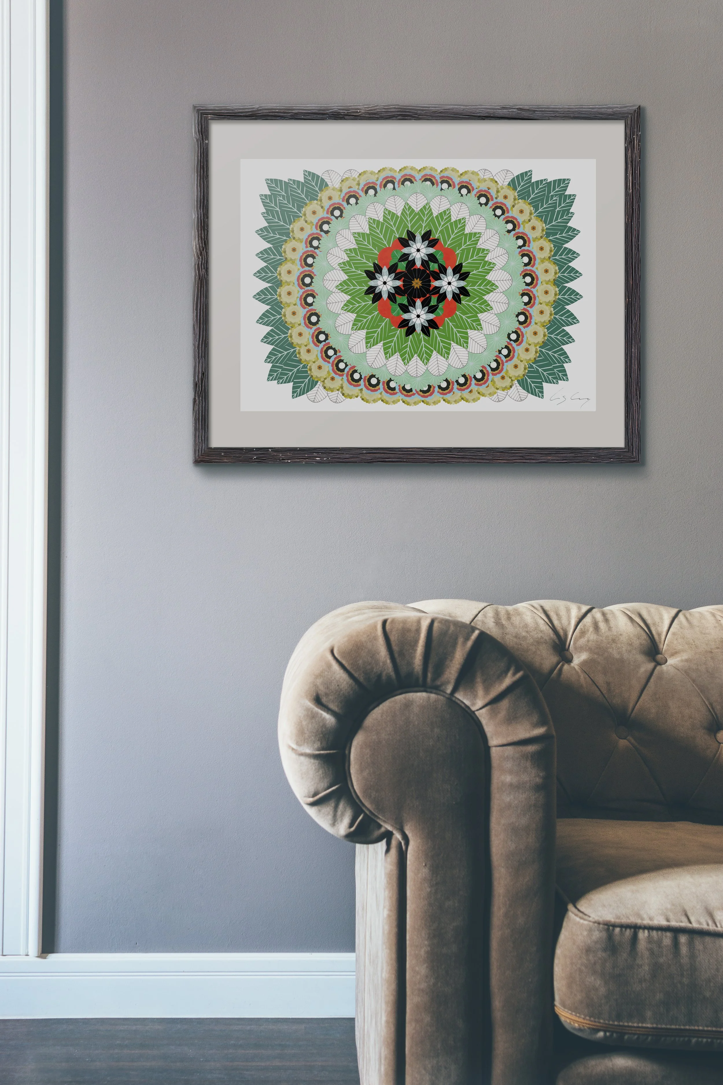 Nature-mandala-with-flowers-leaves