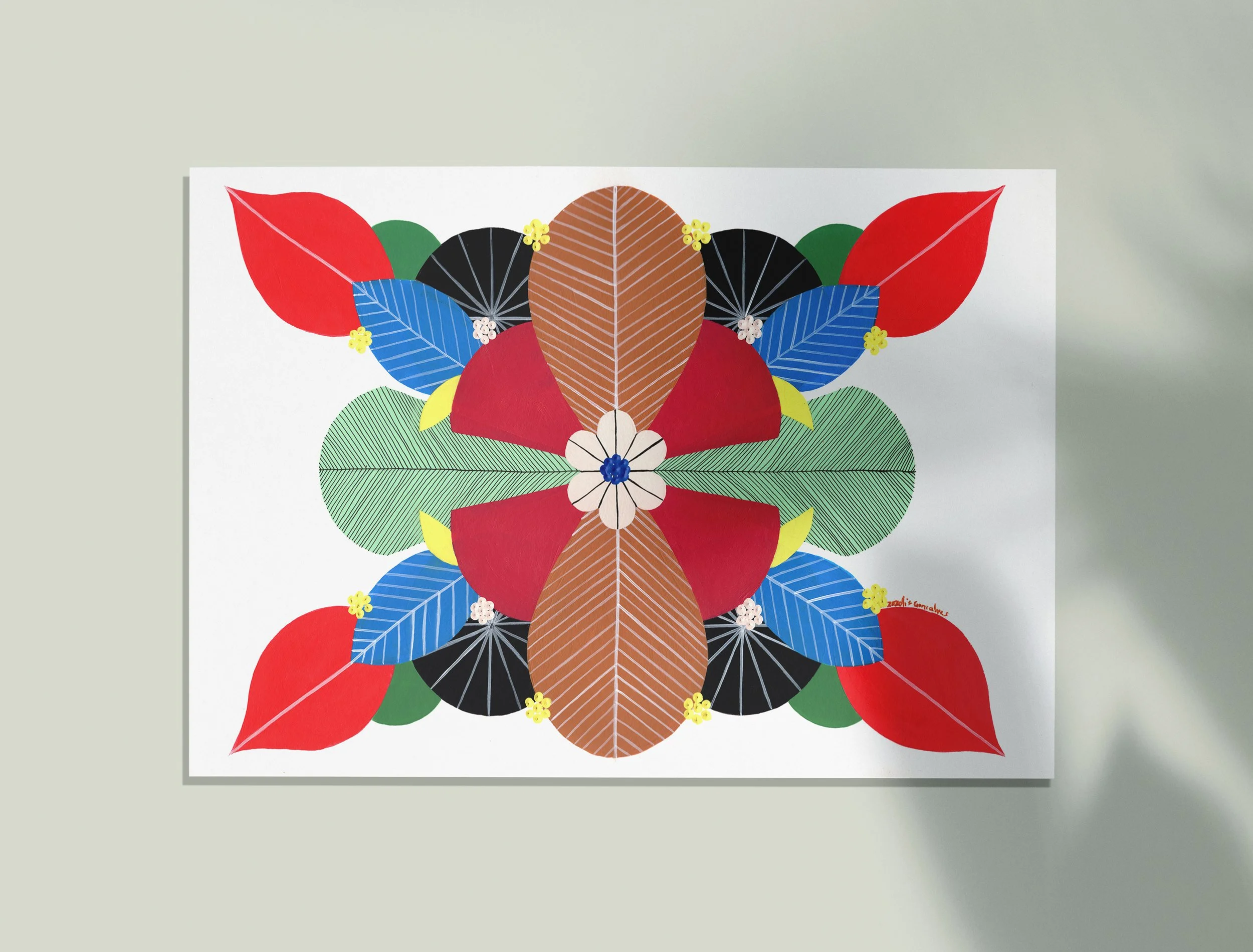 Strength #1 - An original artwork by artist Lis Gonçalves, from the series “Energy Reflections”.