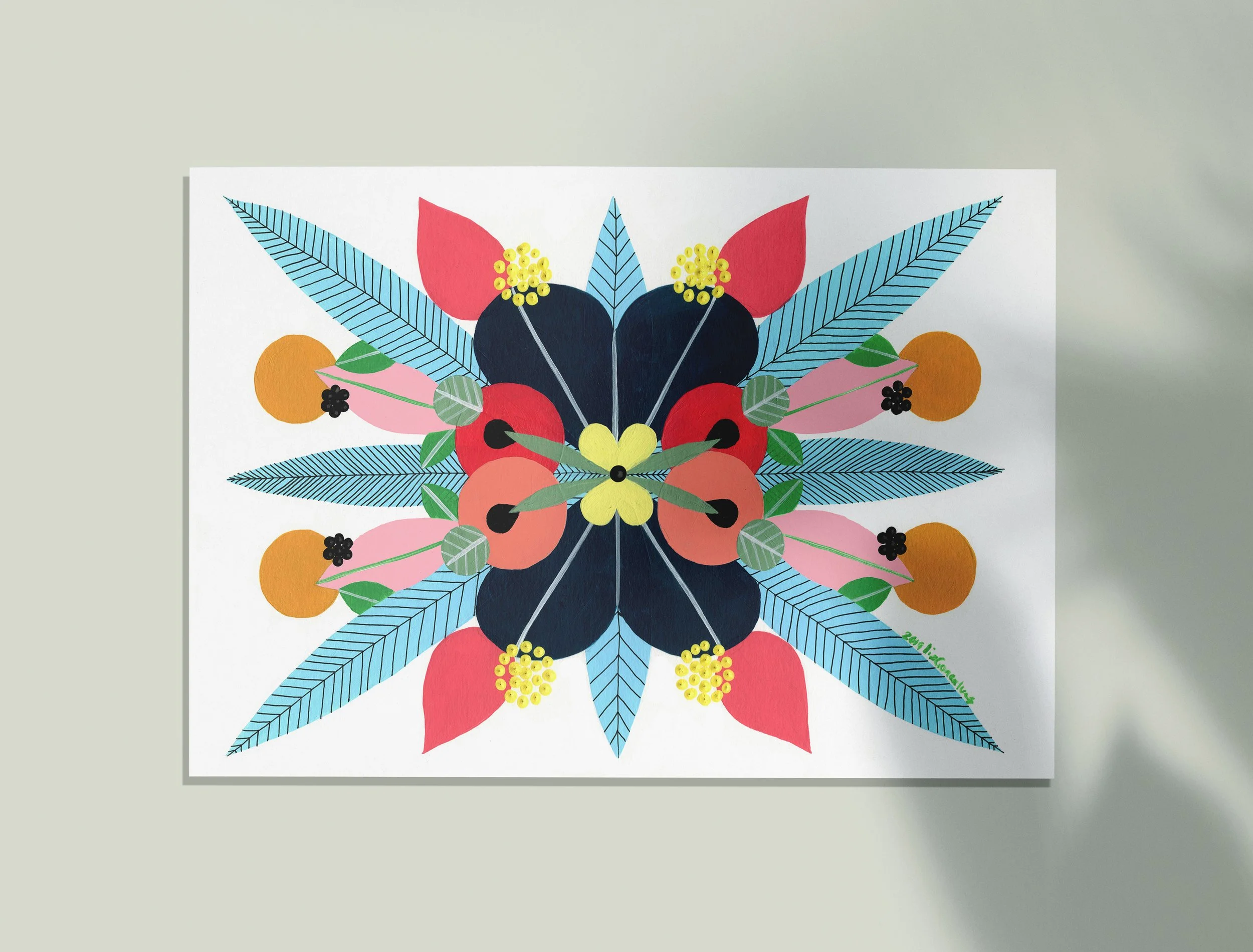 Peace #1 - An original artwork by artist Lis Gonçalves, from the series “Energy Reflections”.