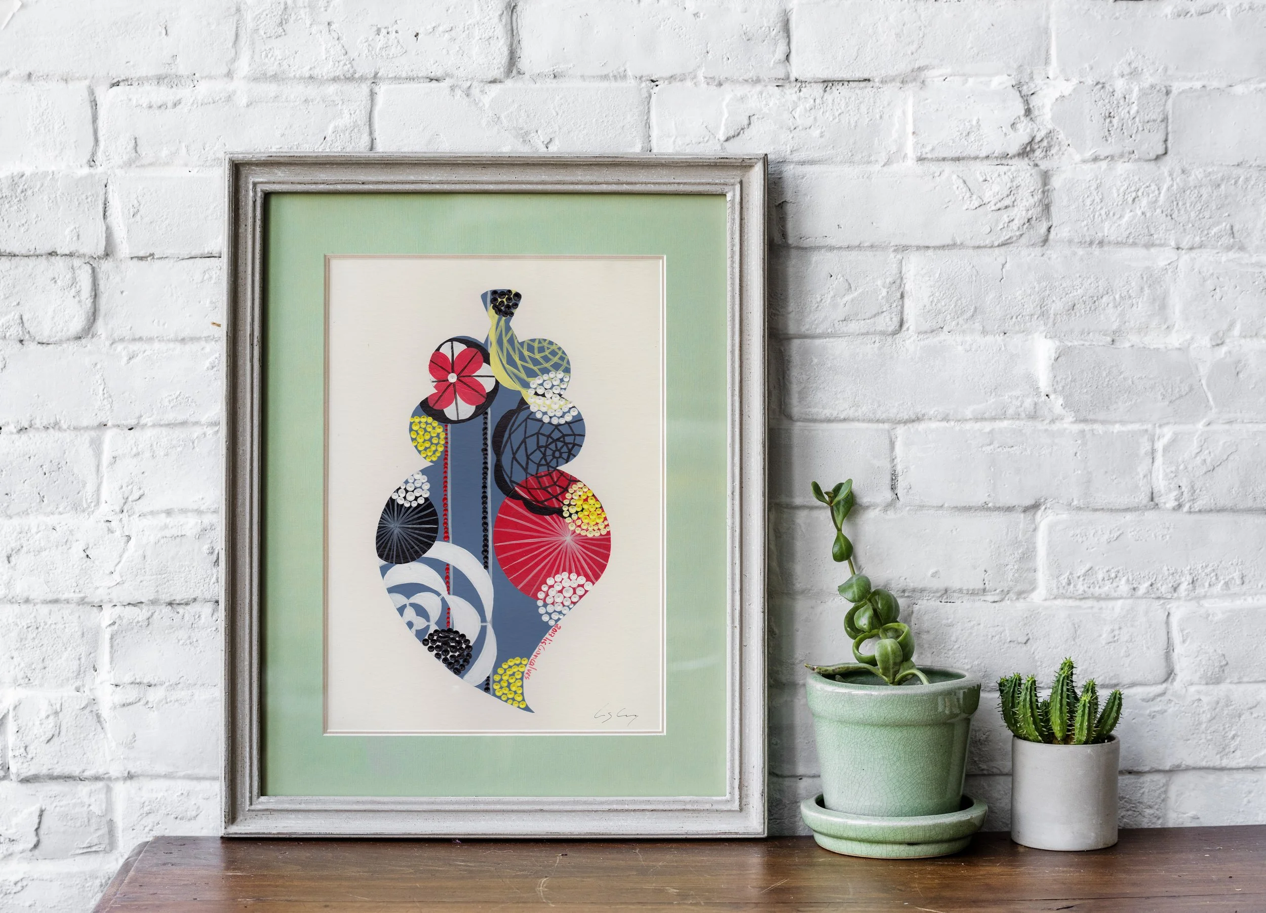 Portuguese Heart (Livid) - Fine art print by Lis Gonçalves. A modern and colourful take on a famous Portuguese icon.