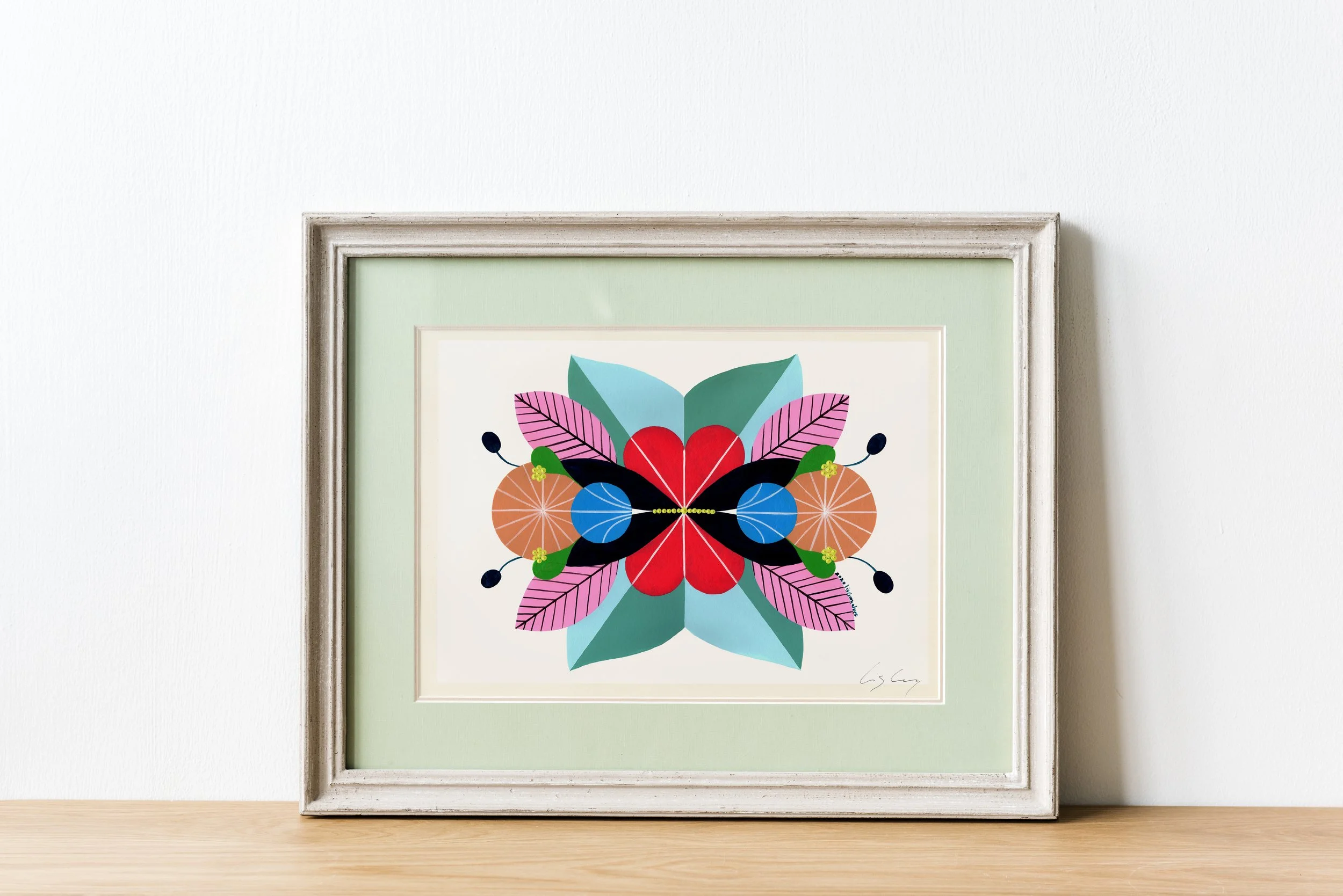 Love #1 - Fine art print by Lis Gonçalves, from the series of mandala-like art "Energy Reflections".