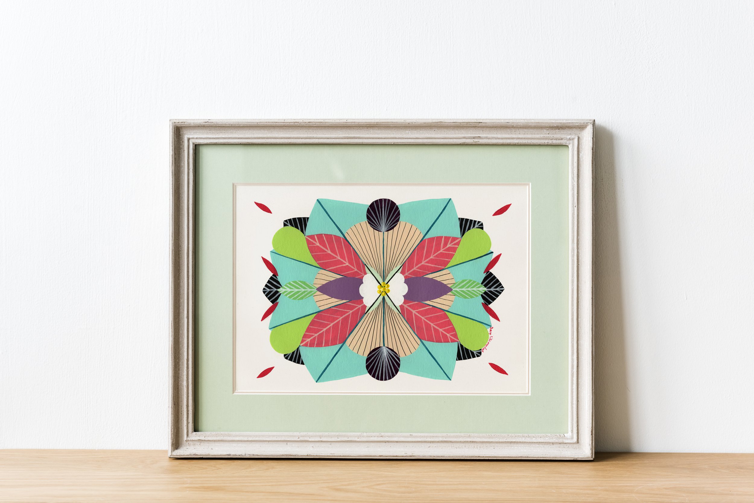 Harmony #1 - An original artwork by artist Lis Gonçalves, from the series “Energy Reflections”.