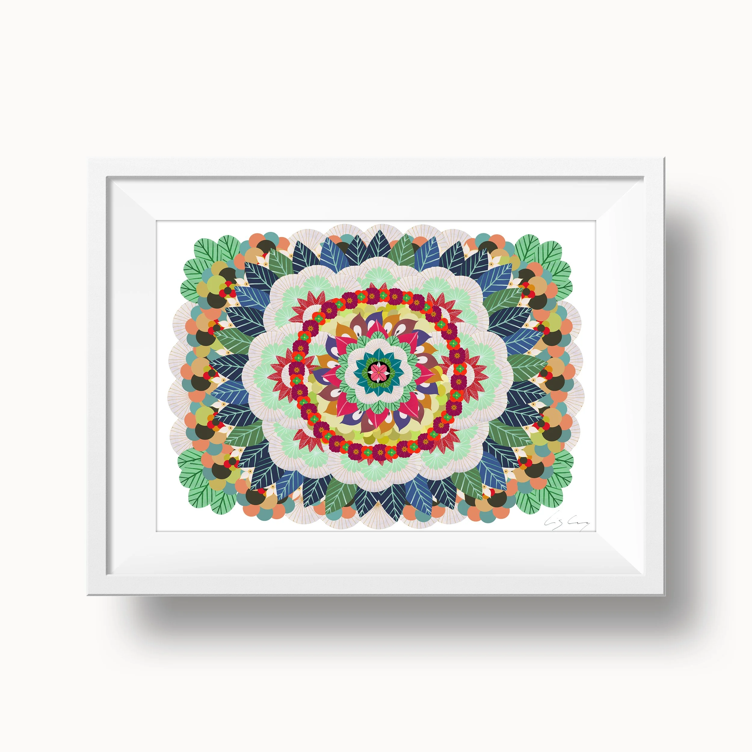 Nature-mandala-with-flowers-leaves