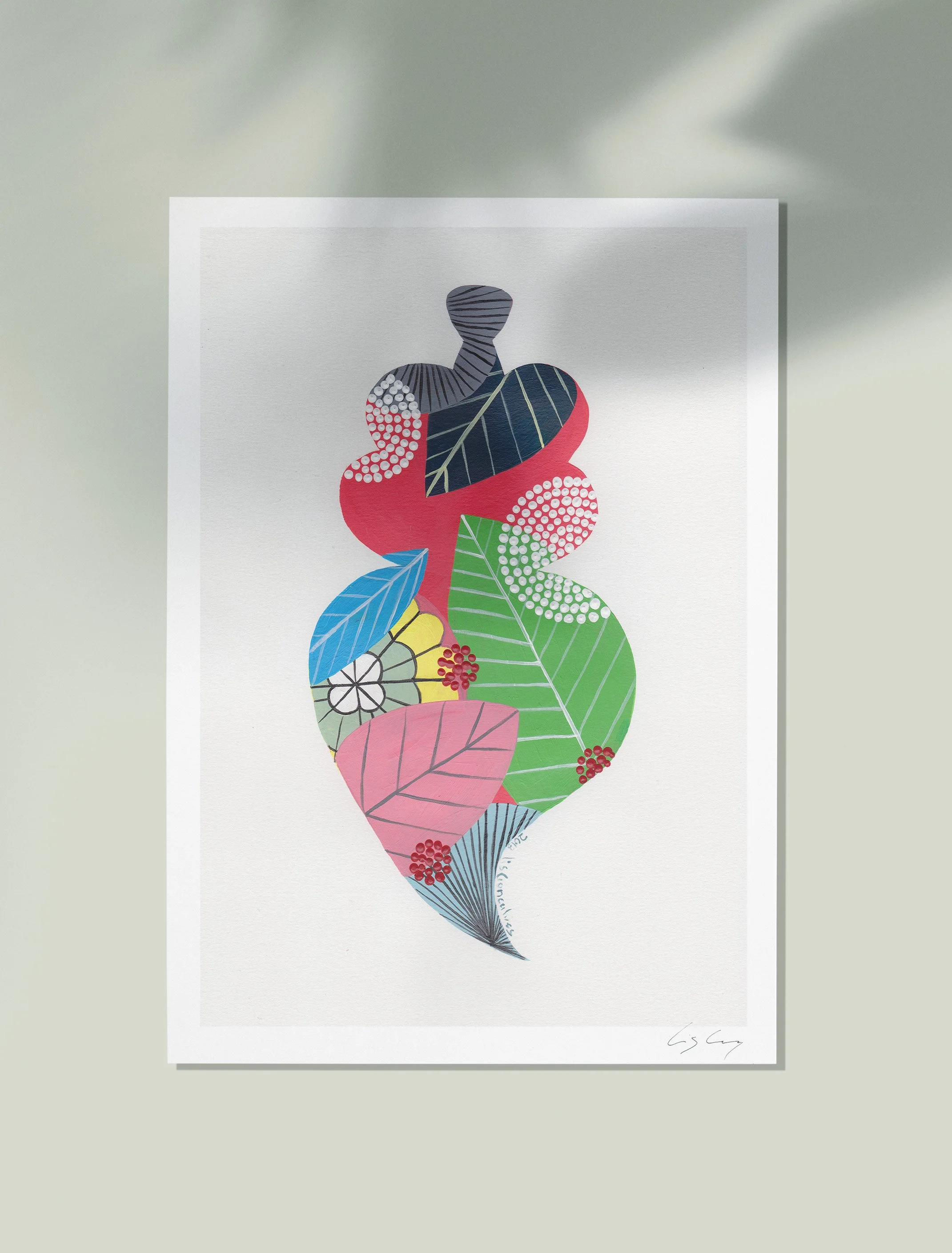 Portuguese Heart (Pink #1) - Fine art print by Lis Gonçalves. A modern and colourful take on a famous Portuguese icon.