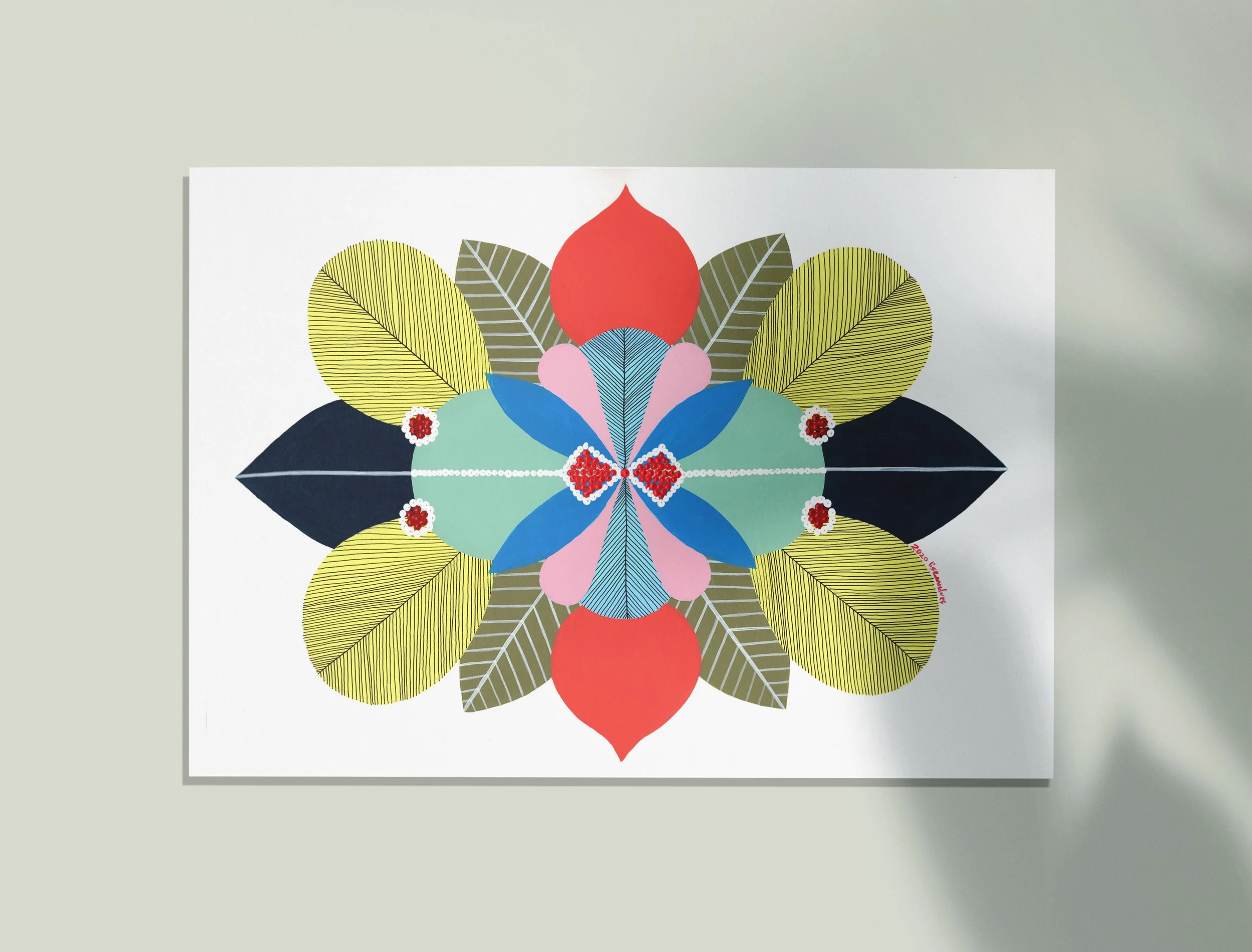 Tranquility #1 - An original artwork by artist Lis Gonçalves, from the series “Energy Reflections”.