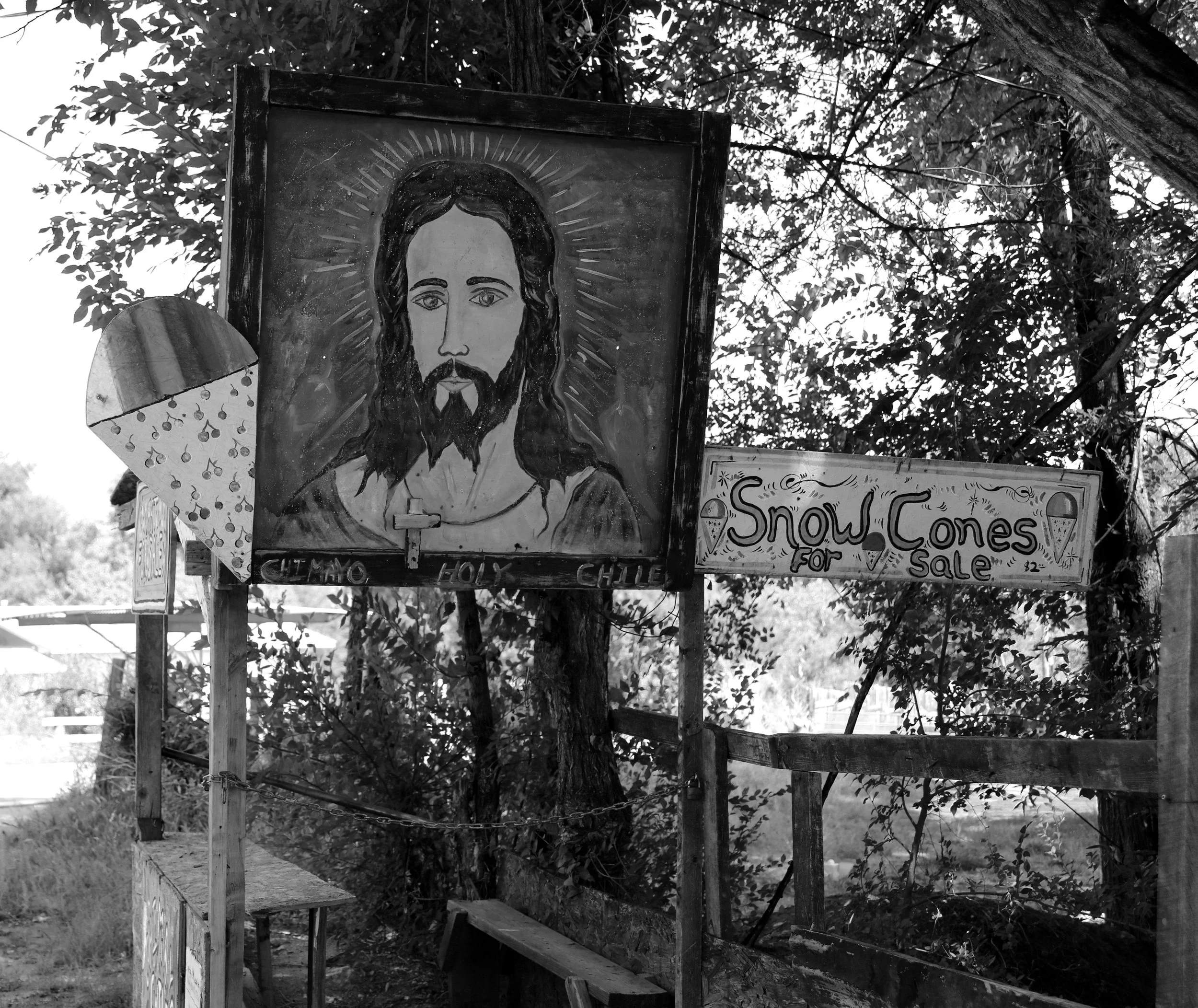 Snow Cones Jesus, Chimayo NM, Summer 2021