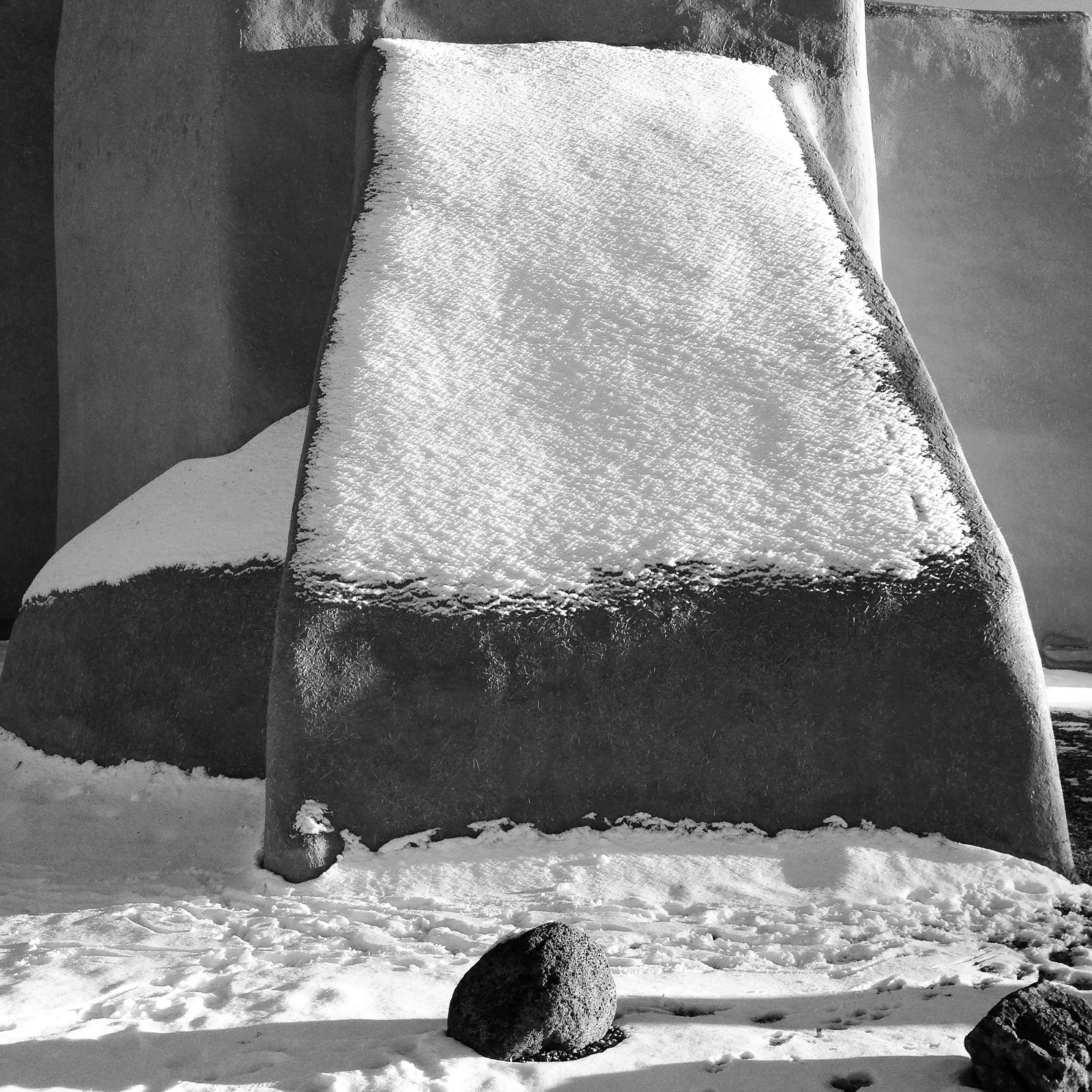 Tracks, San Francisco de Asis Mission Church, Ranchos de Taos, Winter 2015