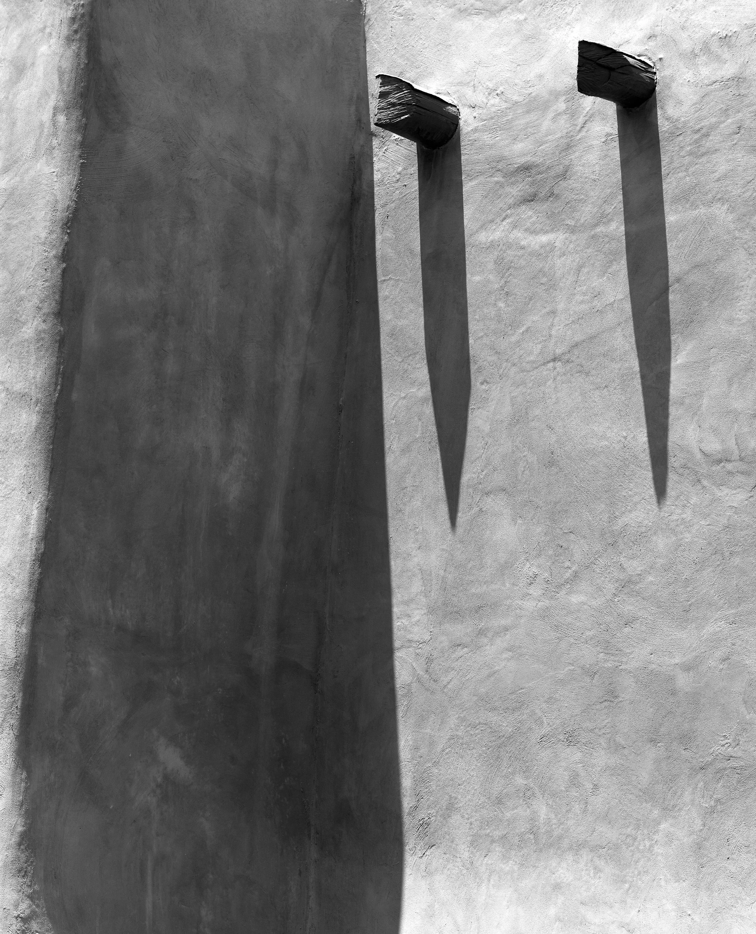 Adobe with Vigas and Shadows, Santa Fe, Summer 2011