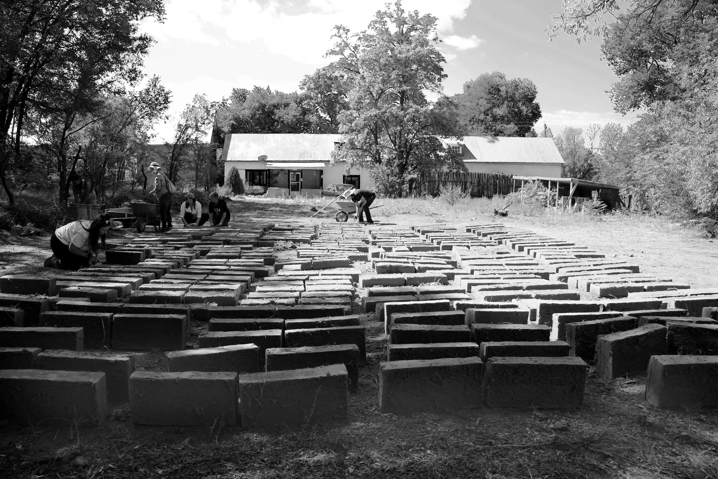 Adobe Brickmaking, Chimayo NM, Fall 2021