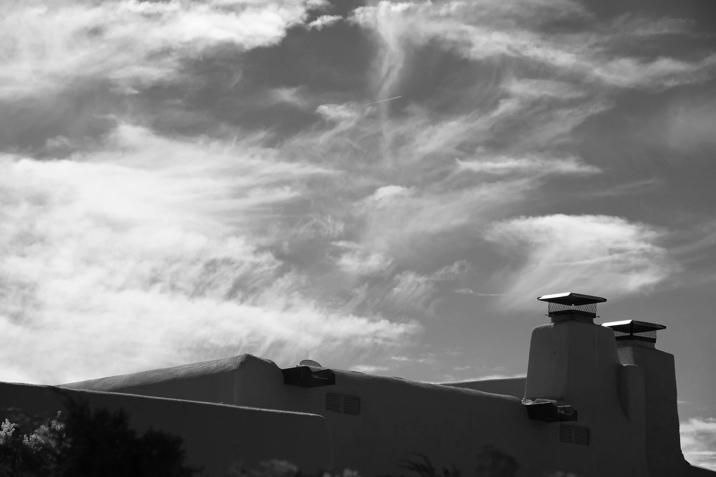 Chimneys and Sky, Santa Fe, Summer 2021
