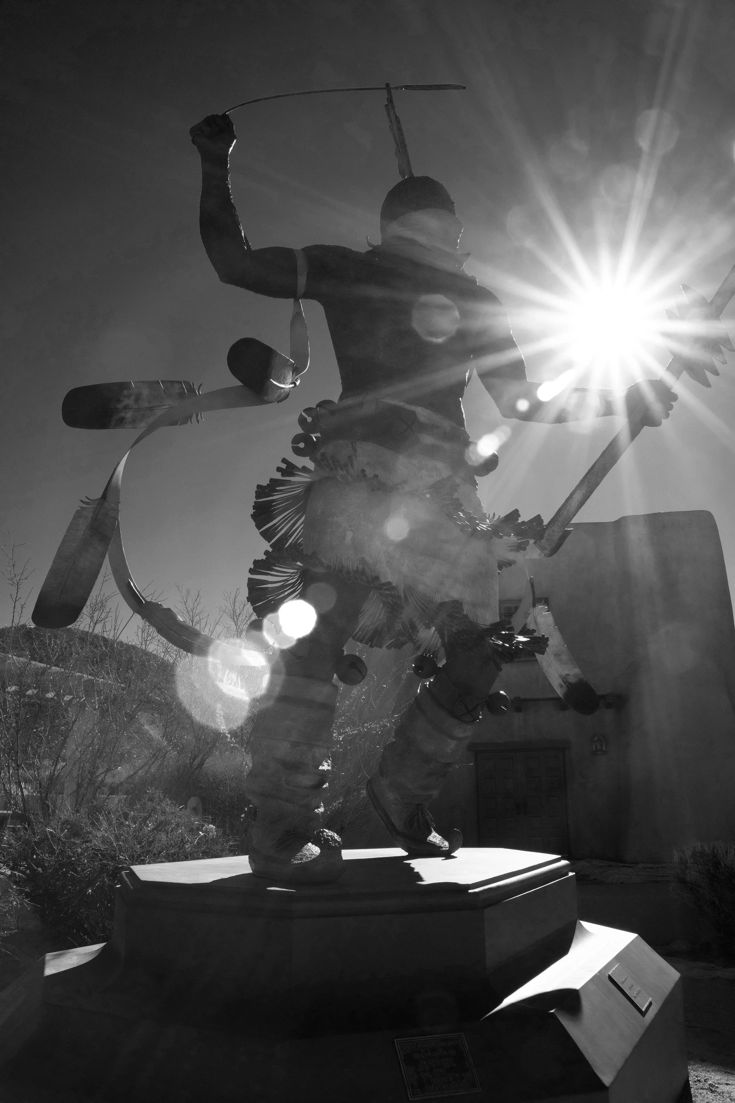 Apache Mountain Spirit Dancer  Bronze by Craig Dan Goseyun, MIAC, Santa Fe, Winter 2022