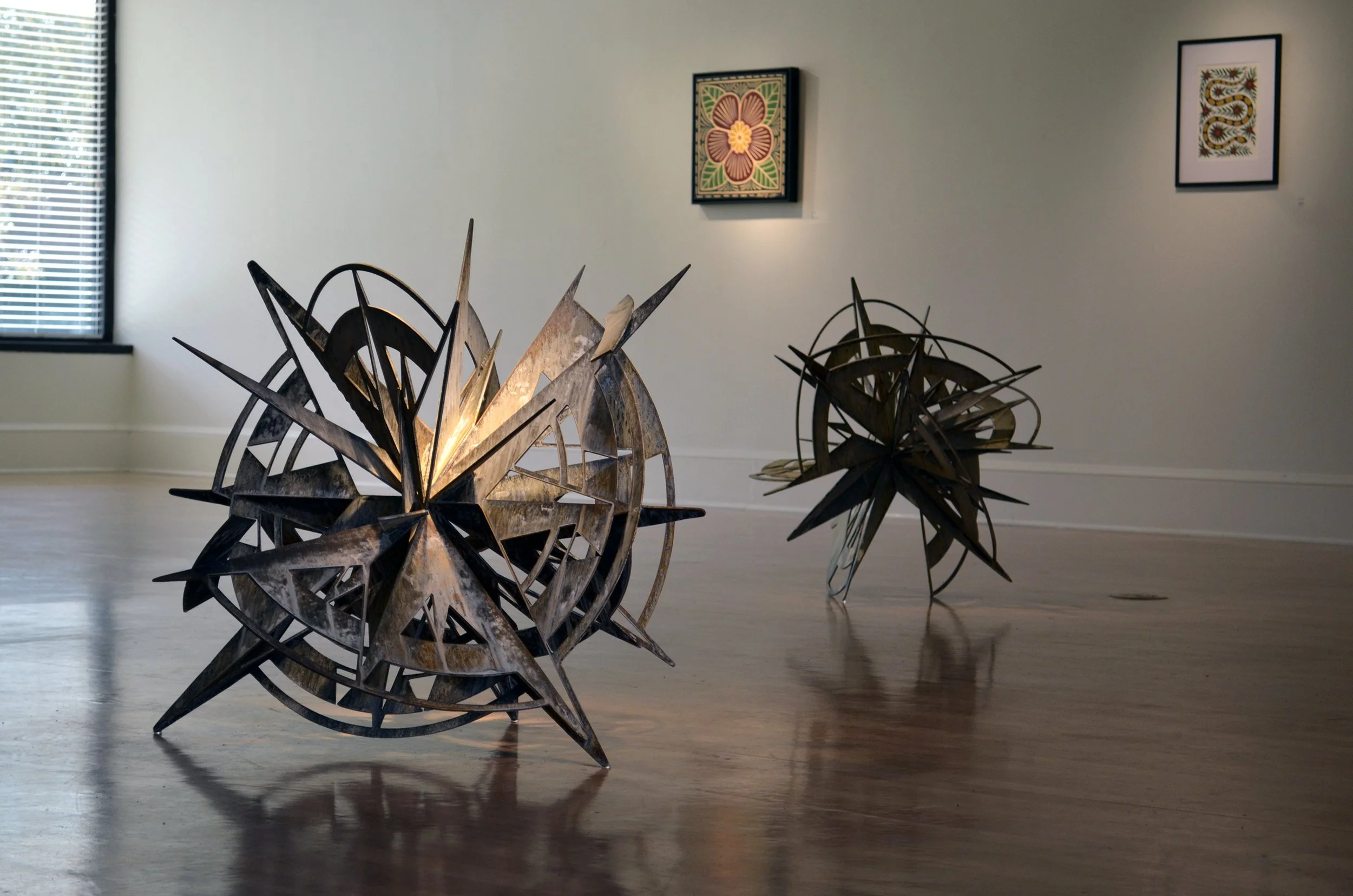 "Maintain Course", 2025, Steel. 36"x36"x36"