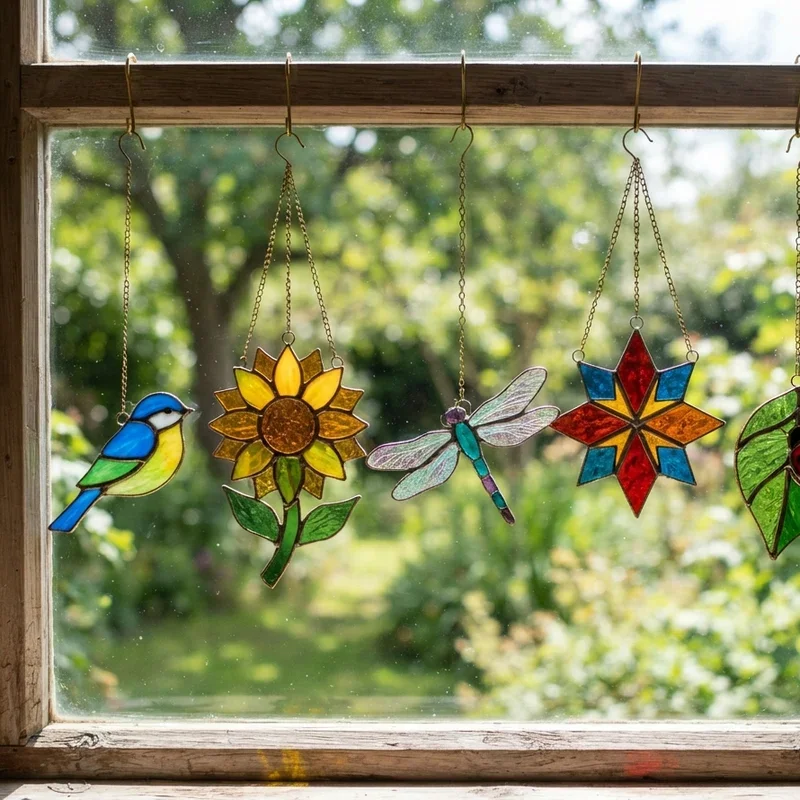How to Make Stained Glass Suncatchers