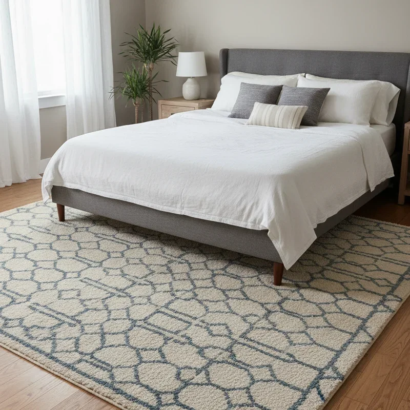 What Size Rug to Use Under a Queen Bed