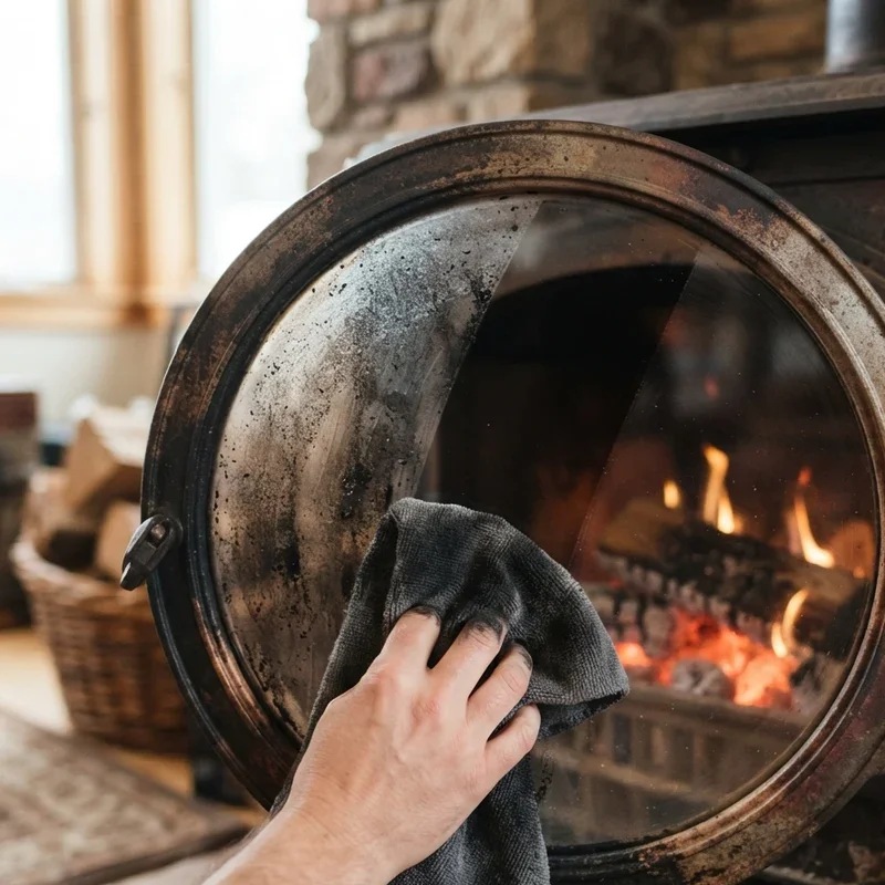 How to Clean Soot Off Glass