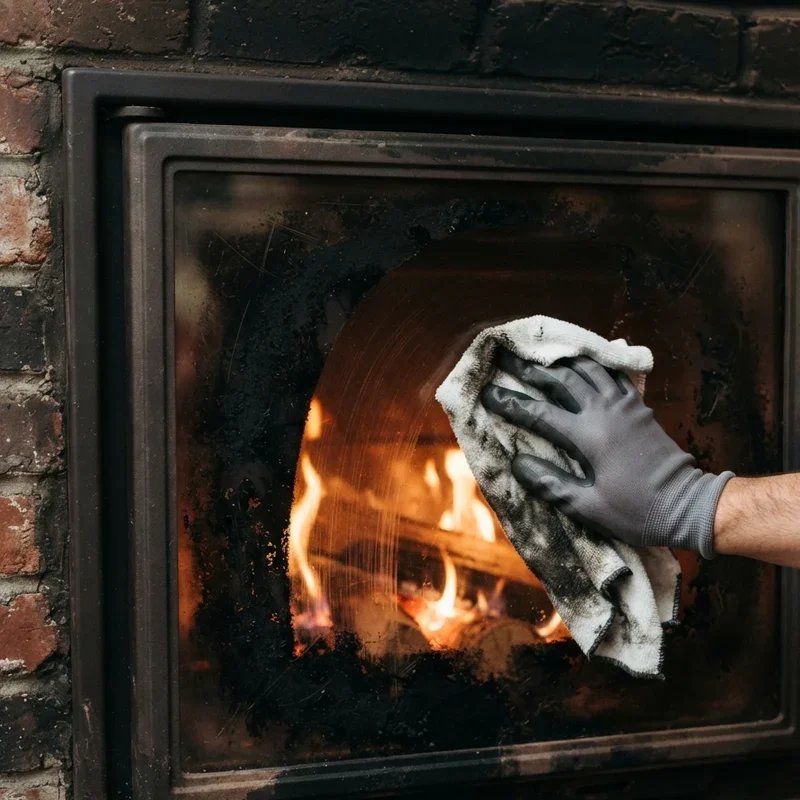 How to Clean Soot Off Glass