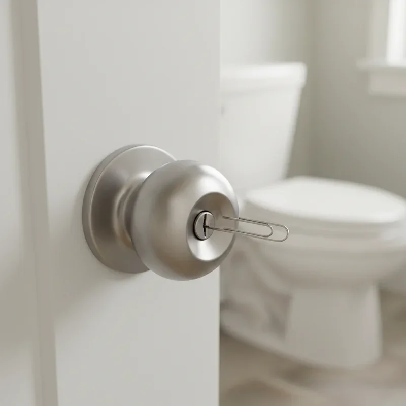How to Unlock Bathroom Door Without a Key