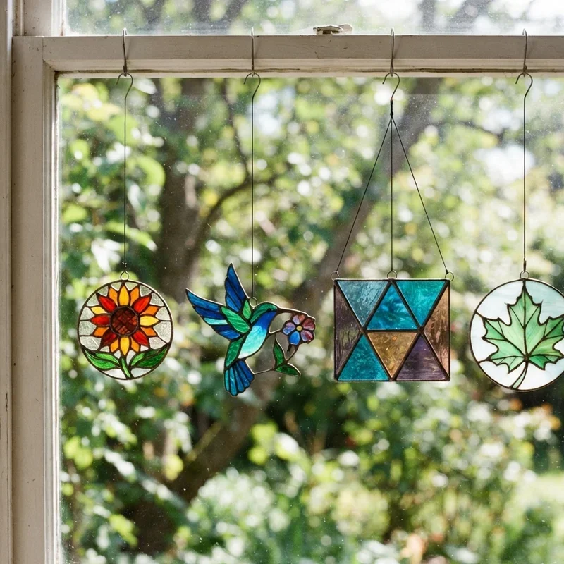 How to Make Stained Glass Suncatchers
