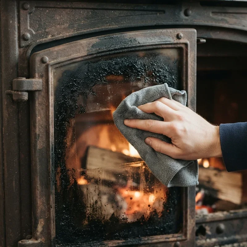 How to Clean Soot Off Glass Without Scratching It