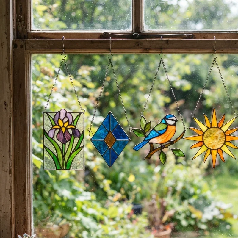 How to Make Stained Glass Suncatchers
