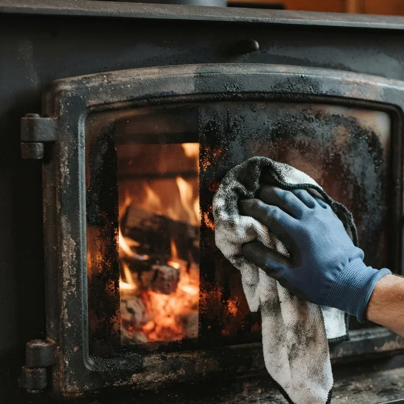 How to Clean Soot Off Glass