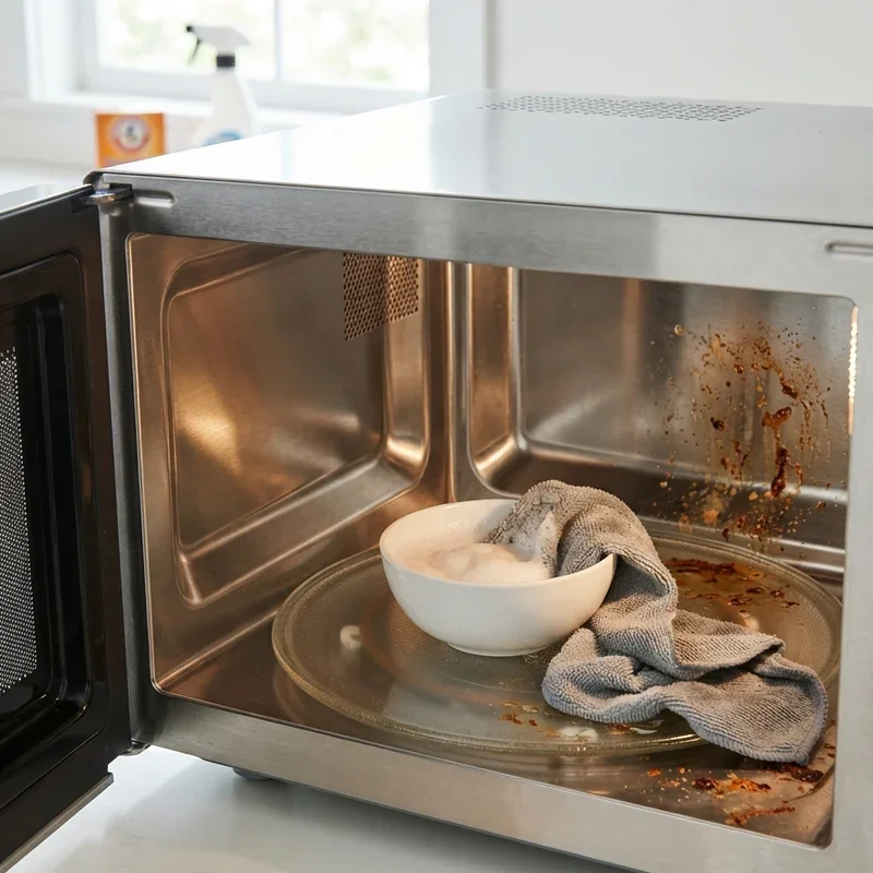 How to Clean a Microwave With Baking Soda Safely