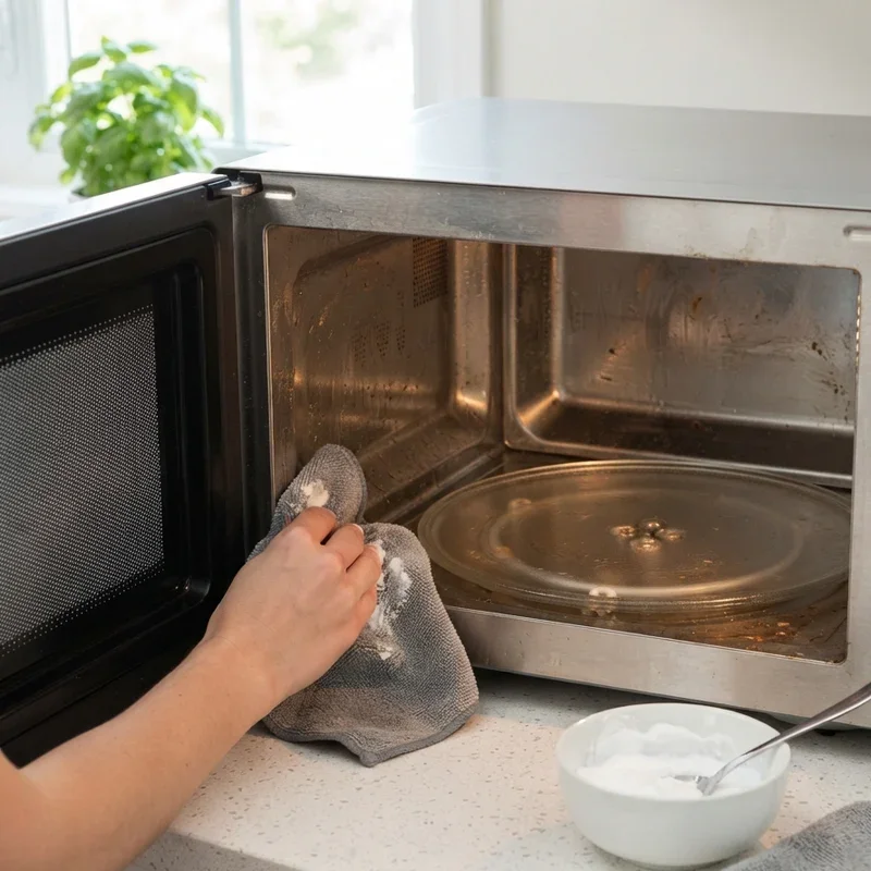 How to Clean a Microwave With Baking Soda