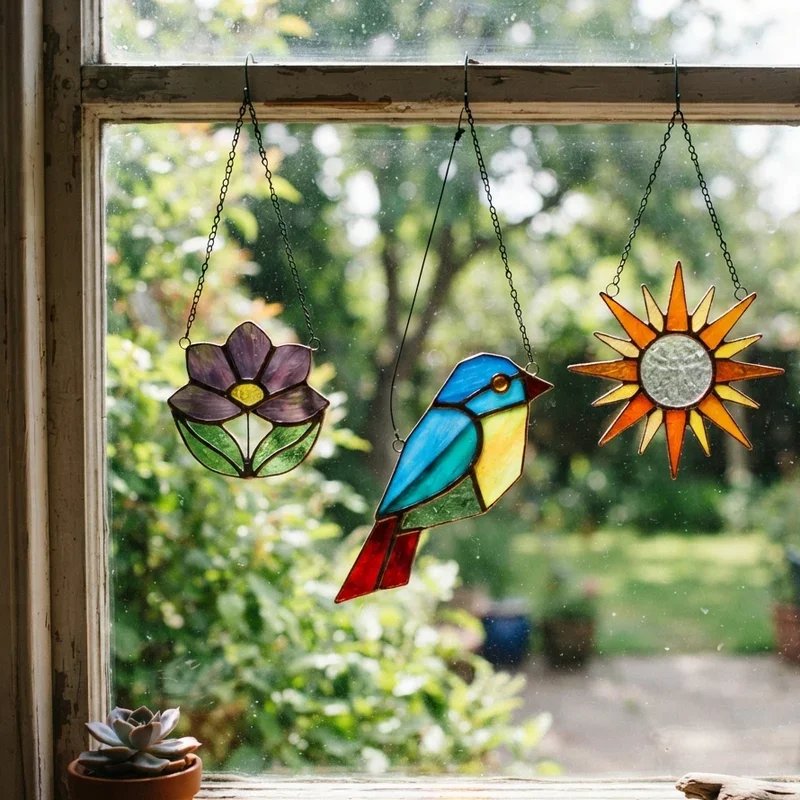 How to Make Stained Glass Suncatchers