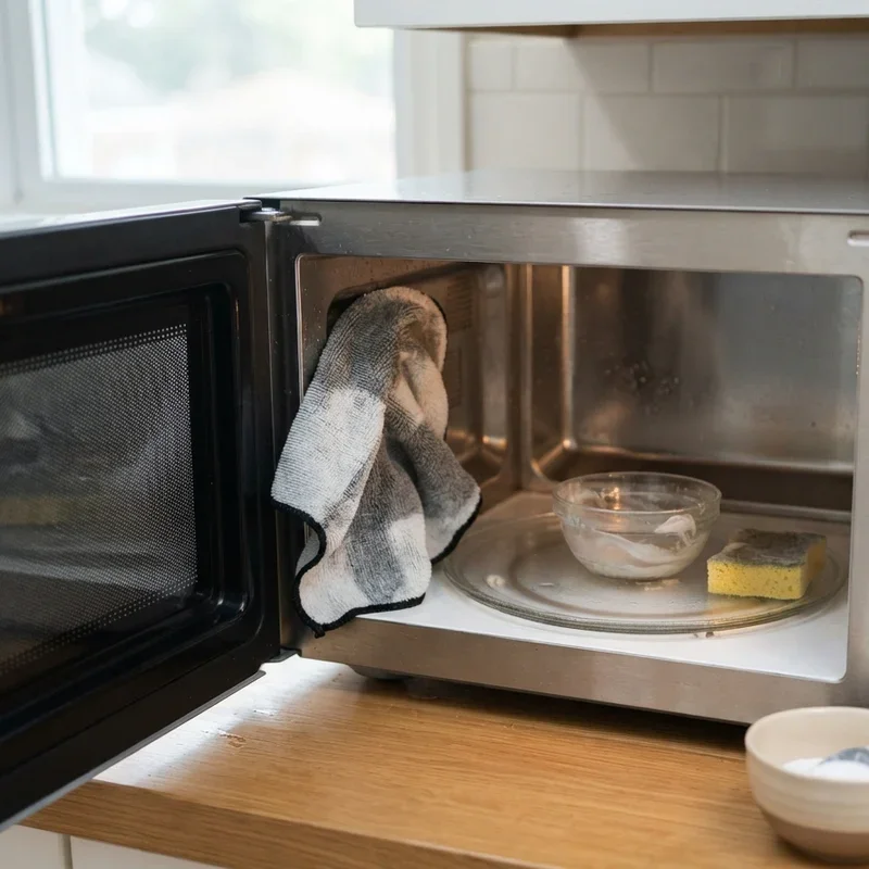 How to Clean a Microwave With Baking Soda