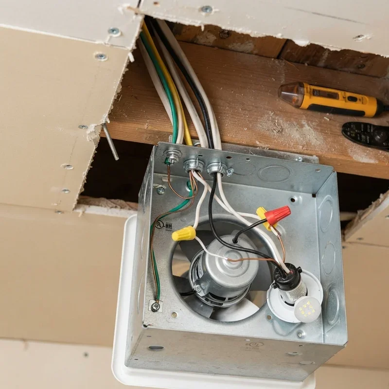 How to Wire a Bathroom Fan and Light Diagram