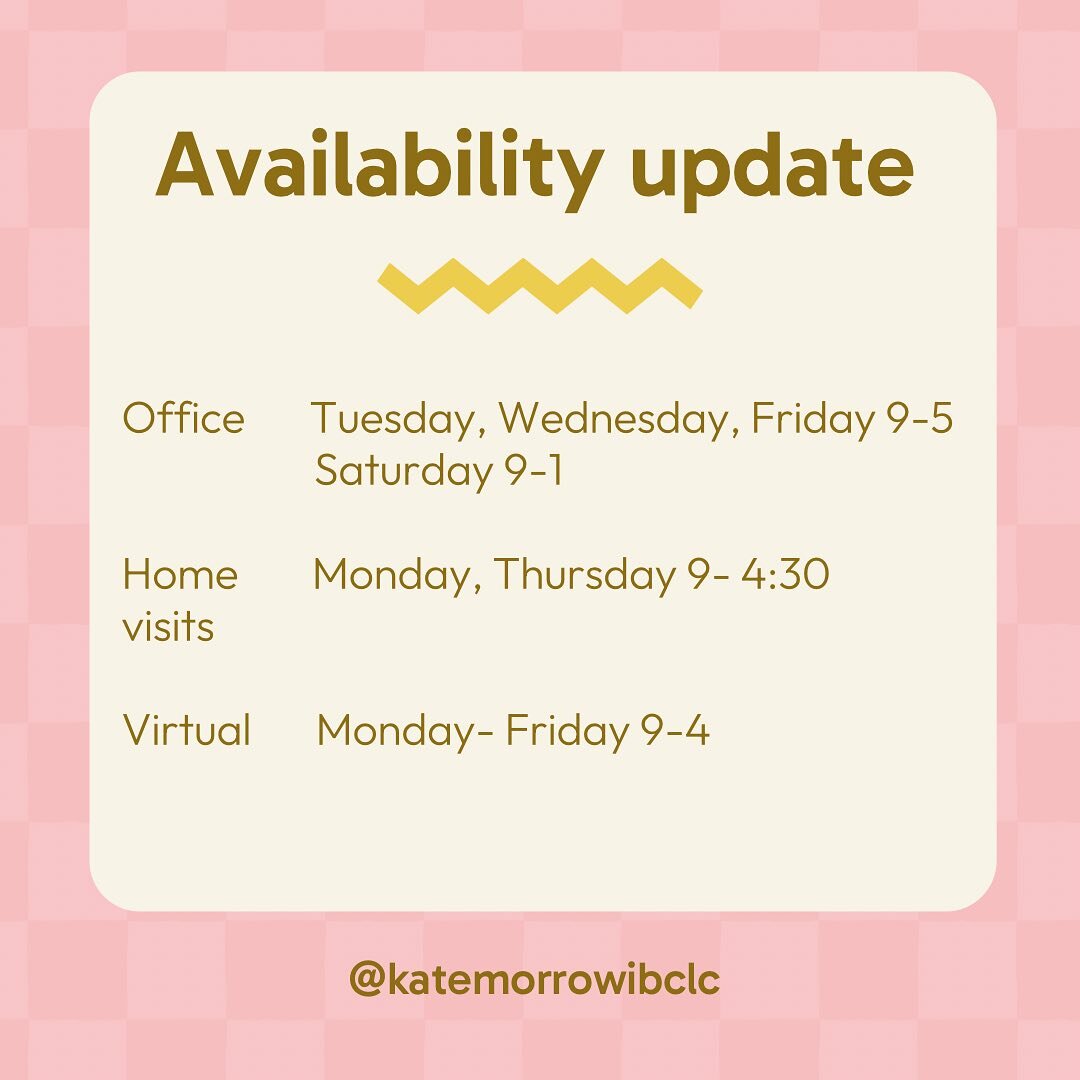 New hours update ✨
