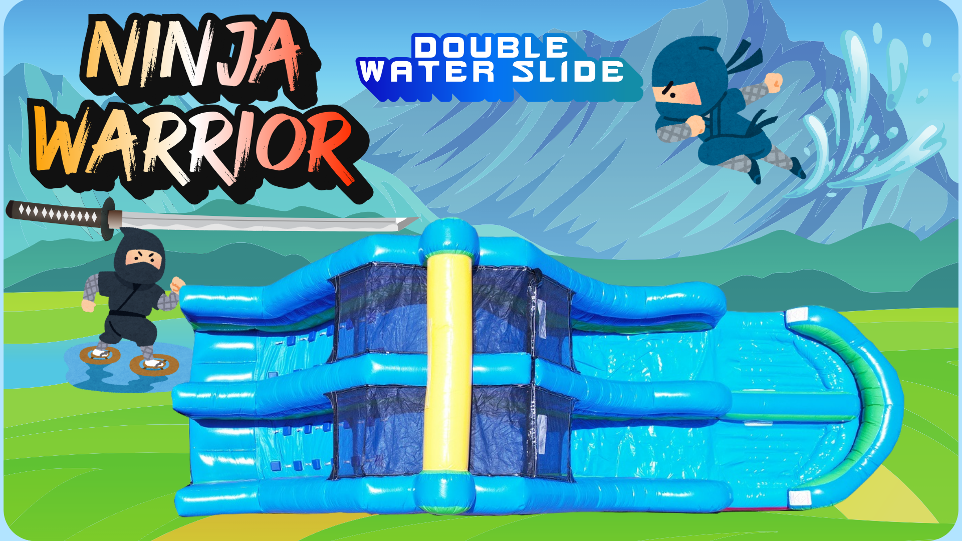Ninja Warrior Double Water Slide 2.png