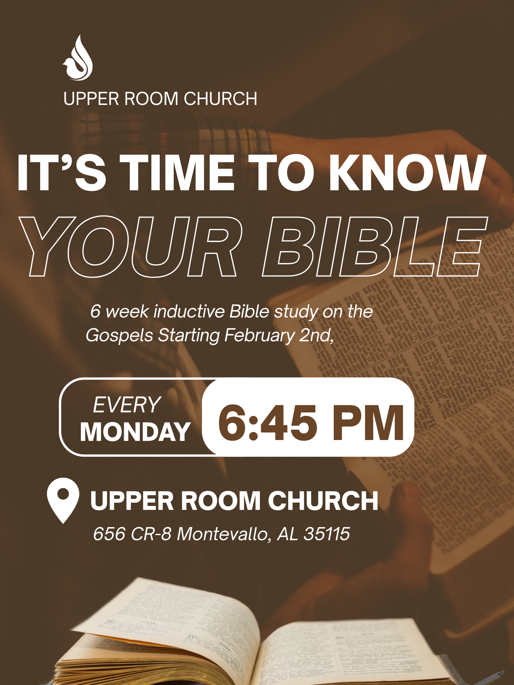"It's time to know your Bible"