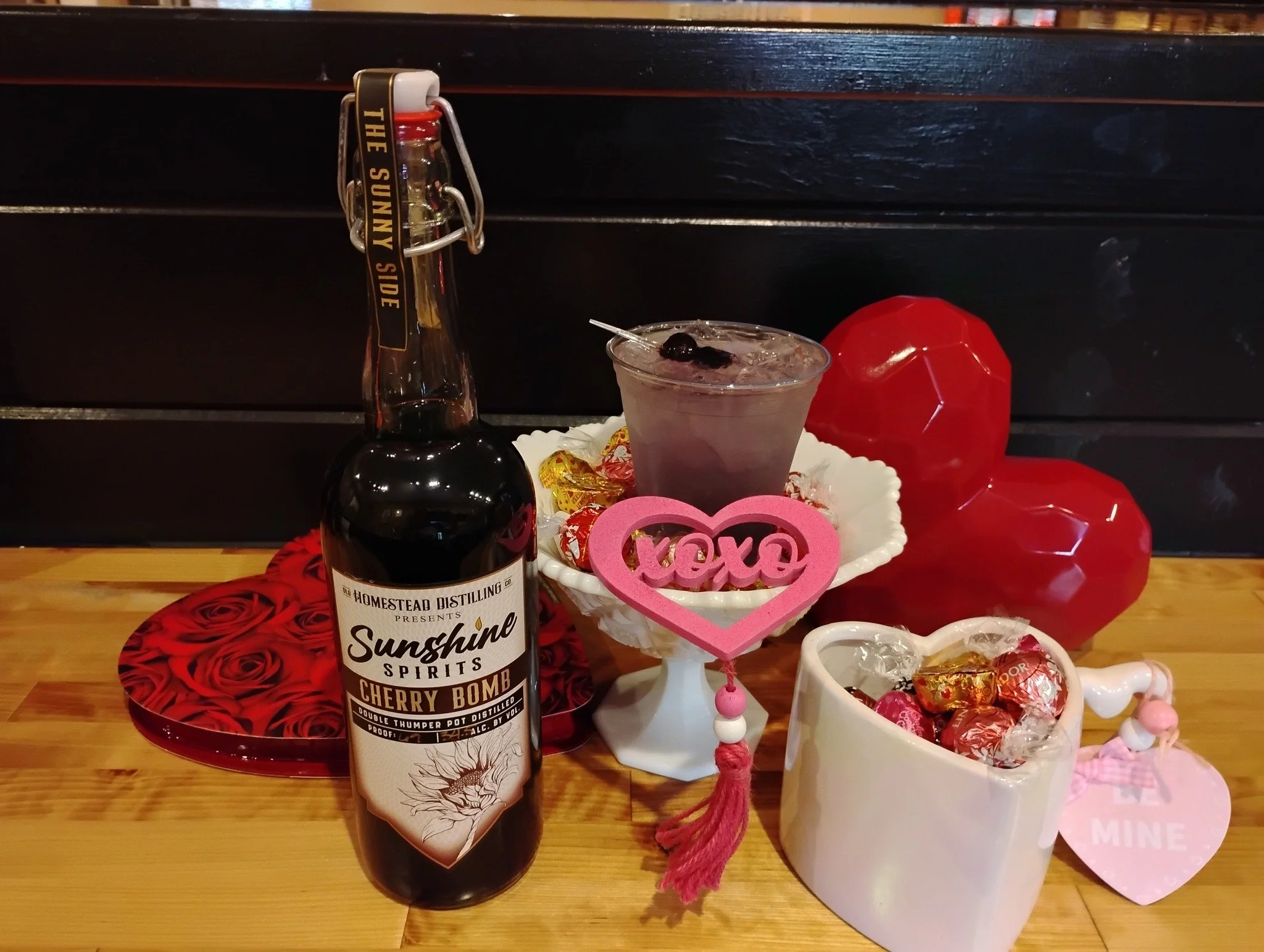 Cherry Bomb Sunshine Spirits from Old Homestead Distilling Co.