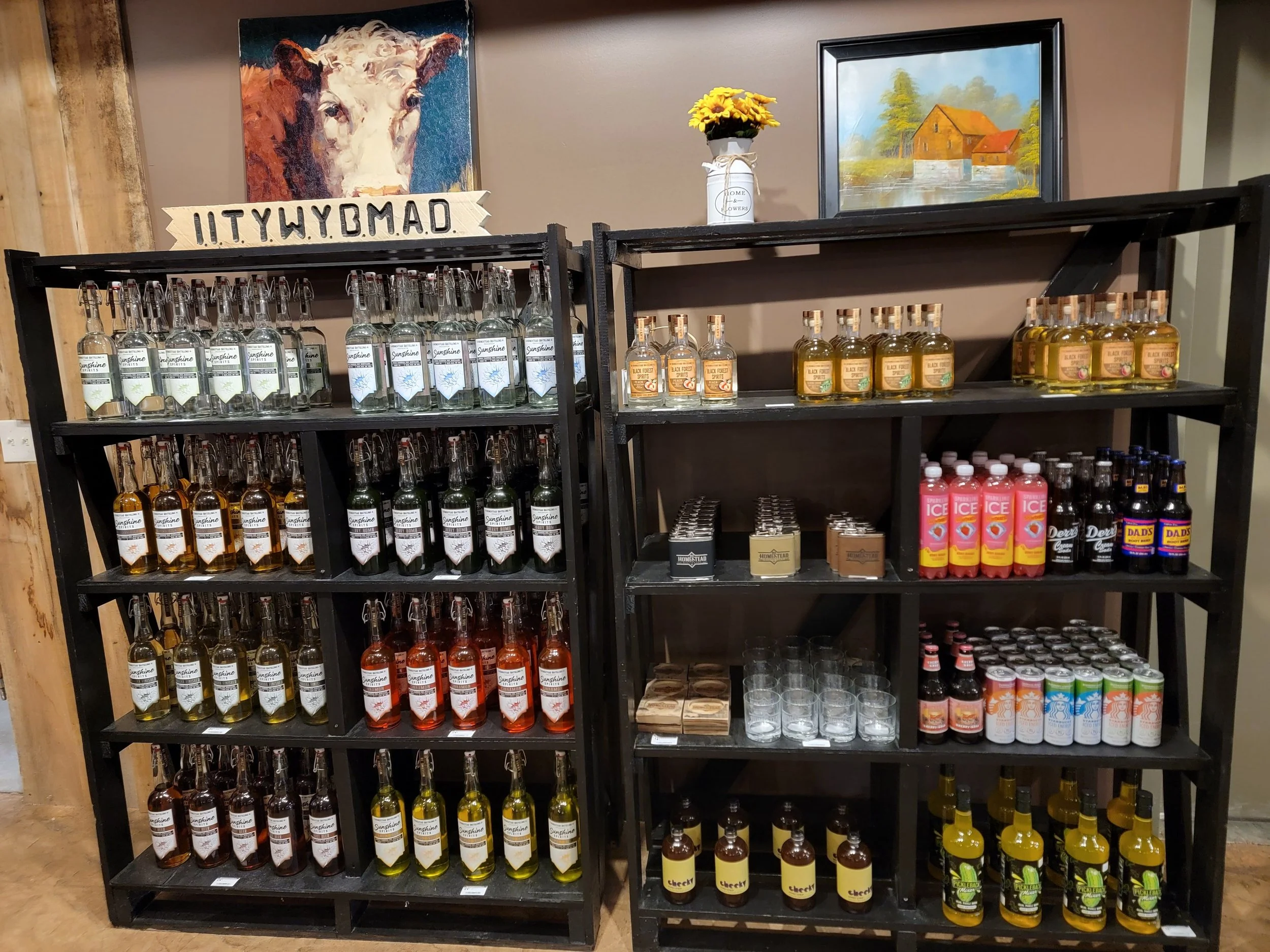 Old Homestead Distillery Gift Shop - Spirits and Mixers