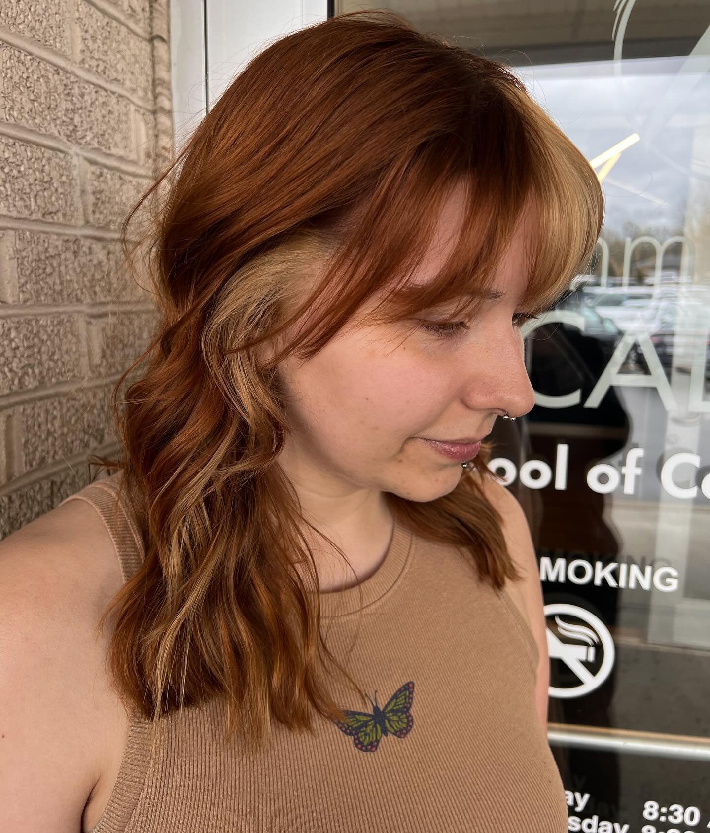 Obsessed with how this color block turned out!! The blonde and copper look amazing together!
-
-
-
-
-
-
-
#cosstudent #cosmetology #copper #copperhair #copperblonde #colorblock #hairsylist #altstylist #hairstylist