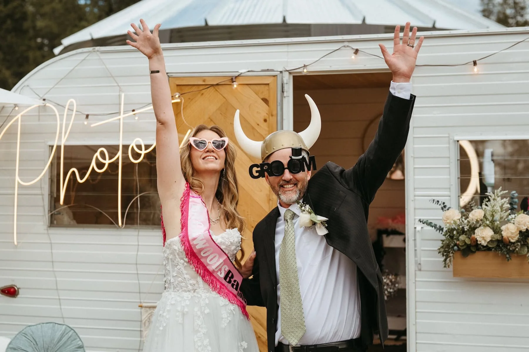 Idaho wedding venue with horses