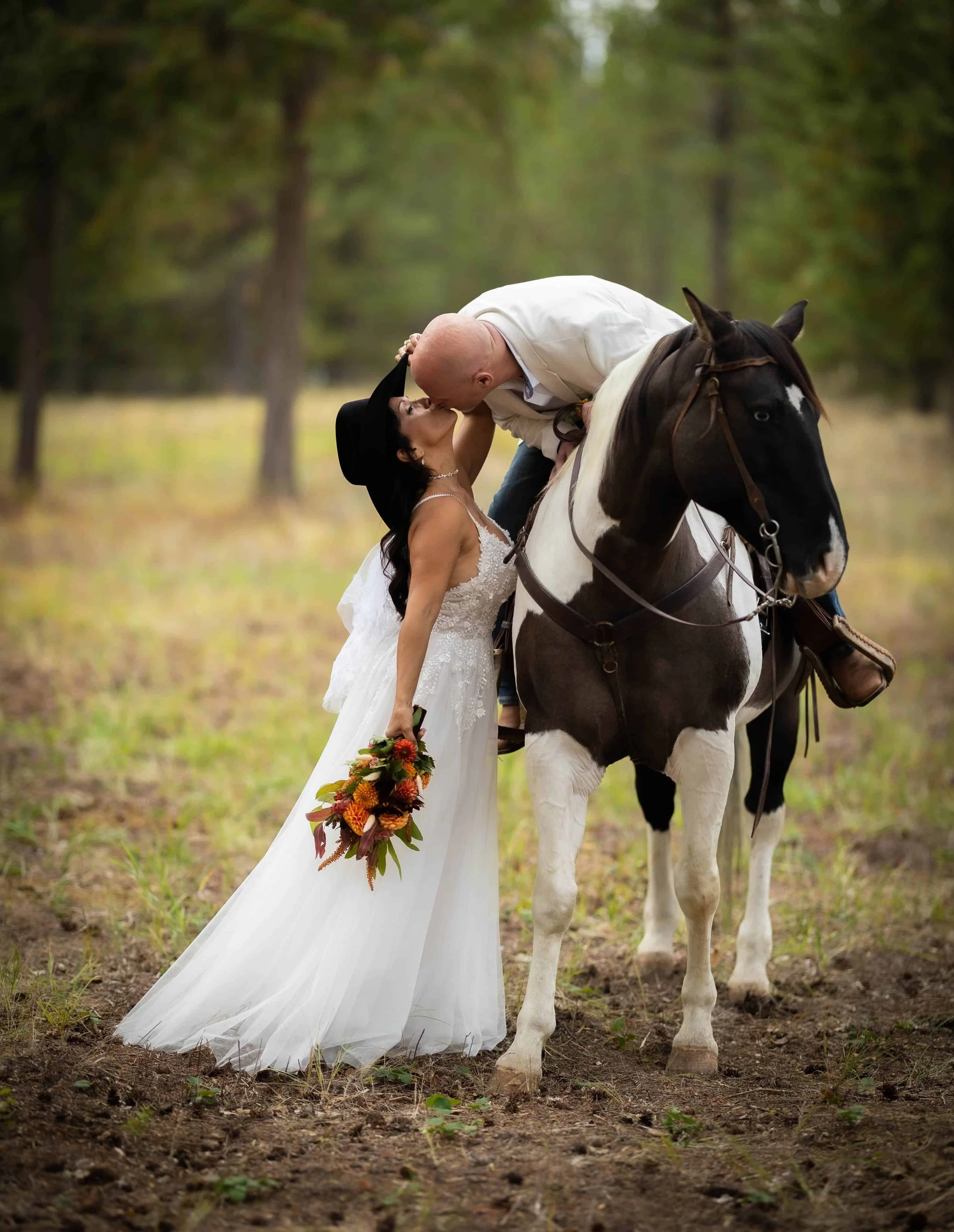 North Idaho wedding venue with horses