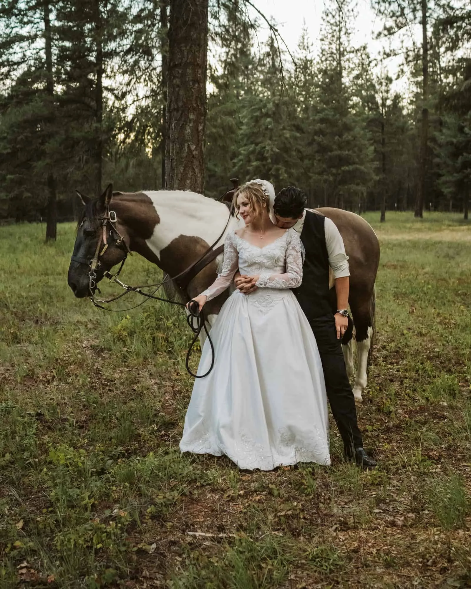 North Idaho wedding venue with horses