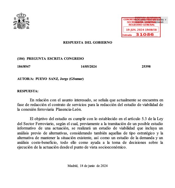 El Gobierno responde con vaguedades a las preguntas elevadas por Alantre en el Congreso sobre la Ruta de la Plata