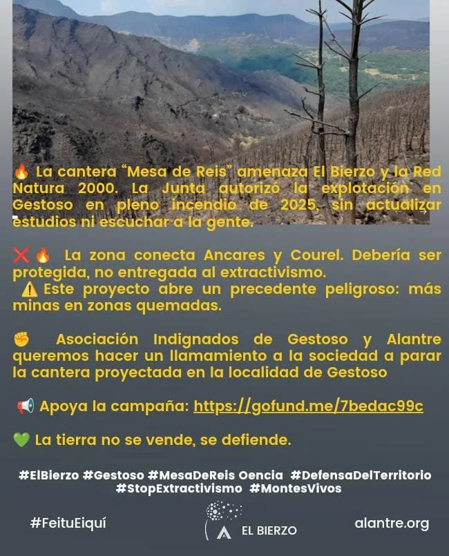 La cantera “Mesa de Reis”: un nuevo frente en la defensa de El Bierzo y la Red Natura 2000
