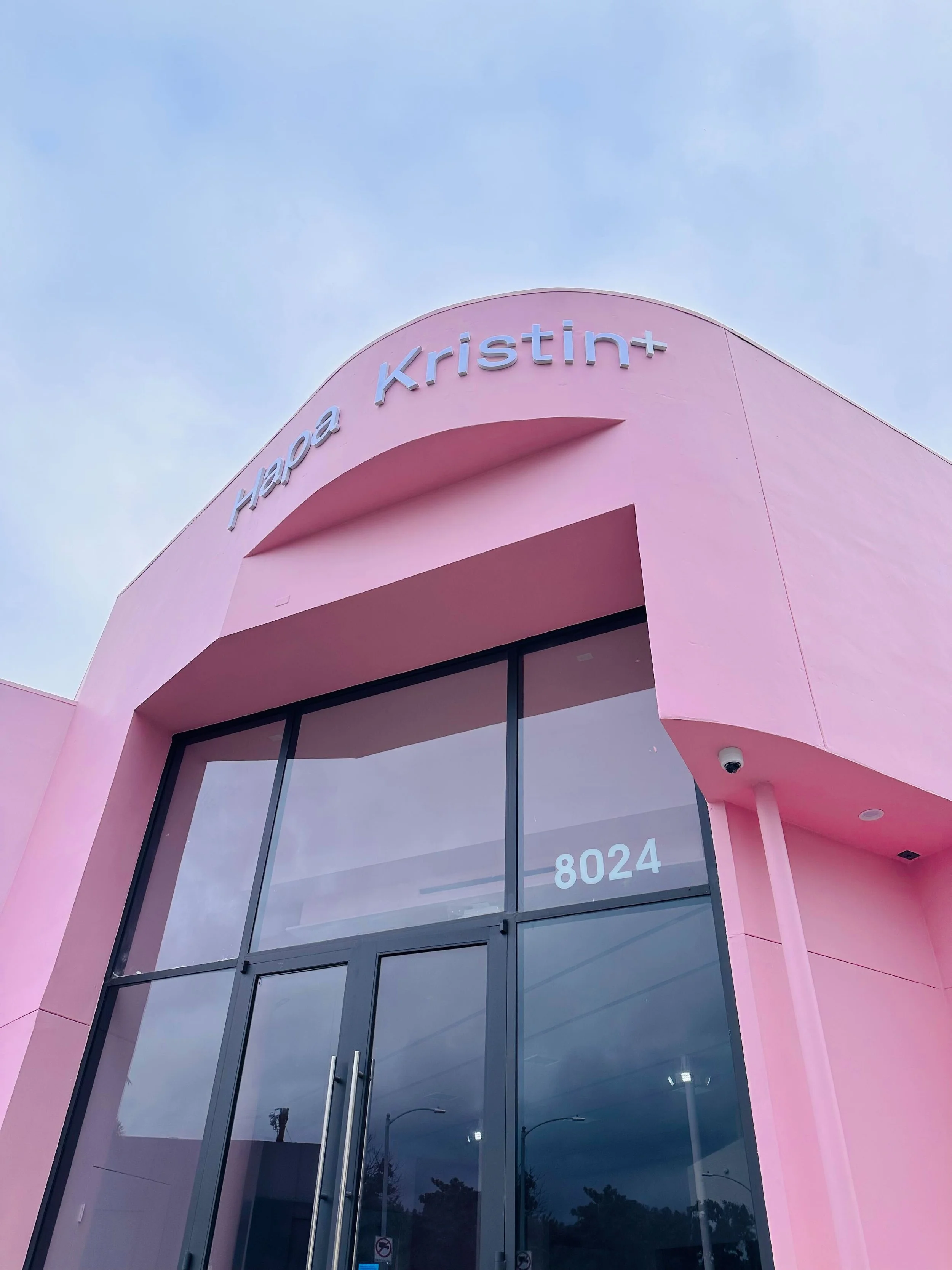 Hapa Kristin Melrose tall pink building