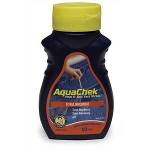 Aquachek 4 Way Red Bromine Test Strips 50 Count