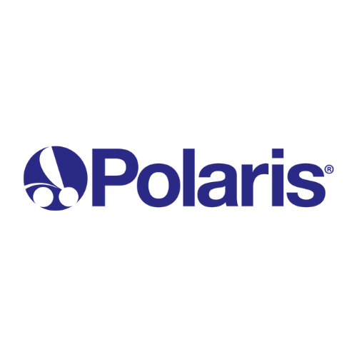 Polaris logo featuring a blue and white circular emblem with a stylized mountain and river design, and the word 'Polaris' in bold blue letters | Swimming Pools of Tupelo | Outdoor Superstore.