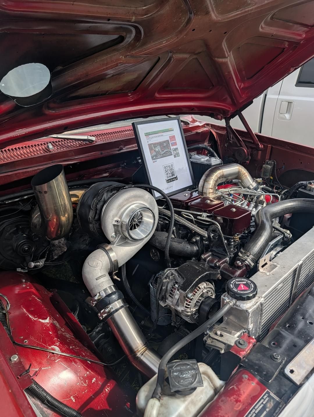 Full Intercooler piping kit for first gen 5.9 Cummins with second gen intercooler