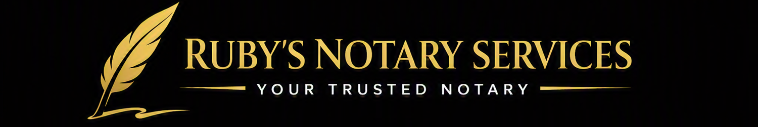 Ruby's Notary Services