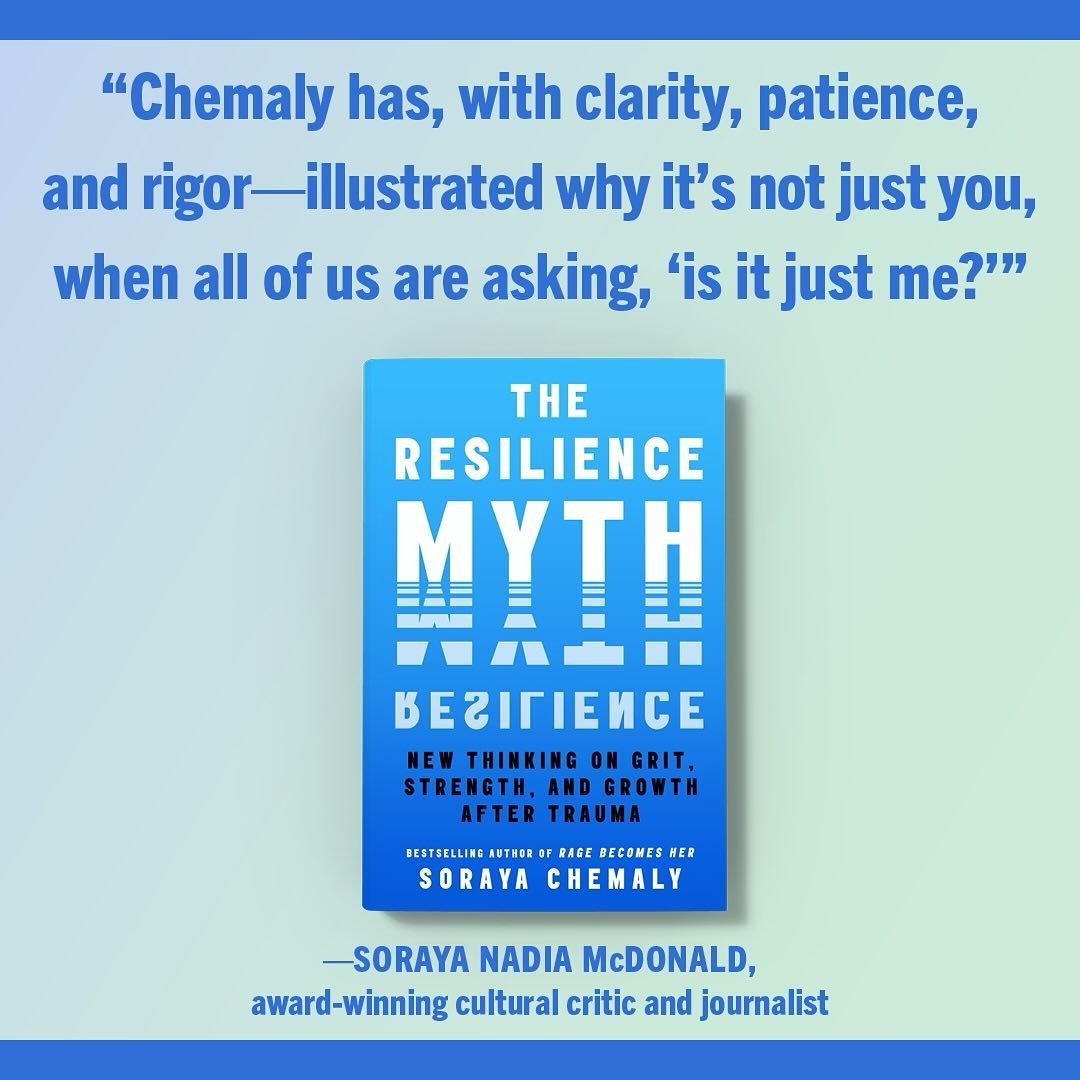 I&rsquo;m truly honored that @sorayamcdonald took valuable time to read The Resilience Myth and share these words.  Her cultural criticism and writing are always inspiring, truly the best.  One of the key themes of this book is that while we are taug