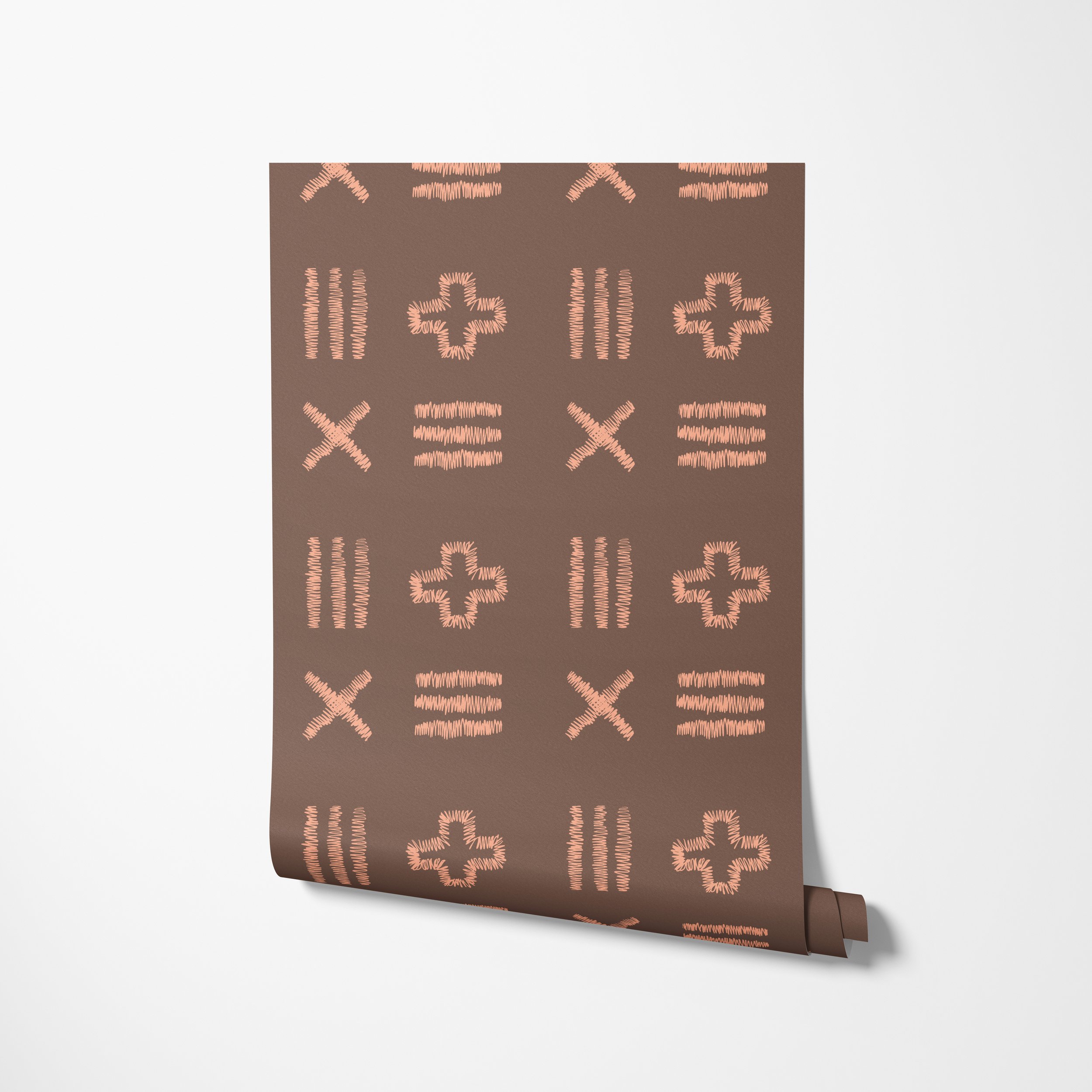 Wallpaper-unrolling-on wall-stitch-code brown.jpg